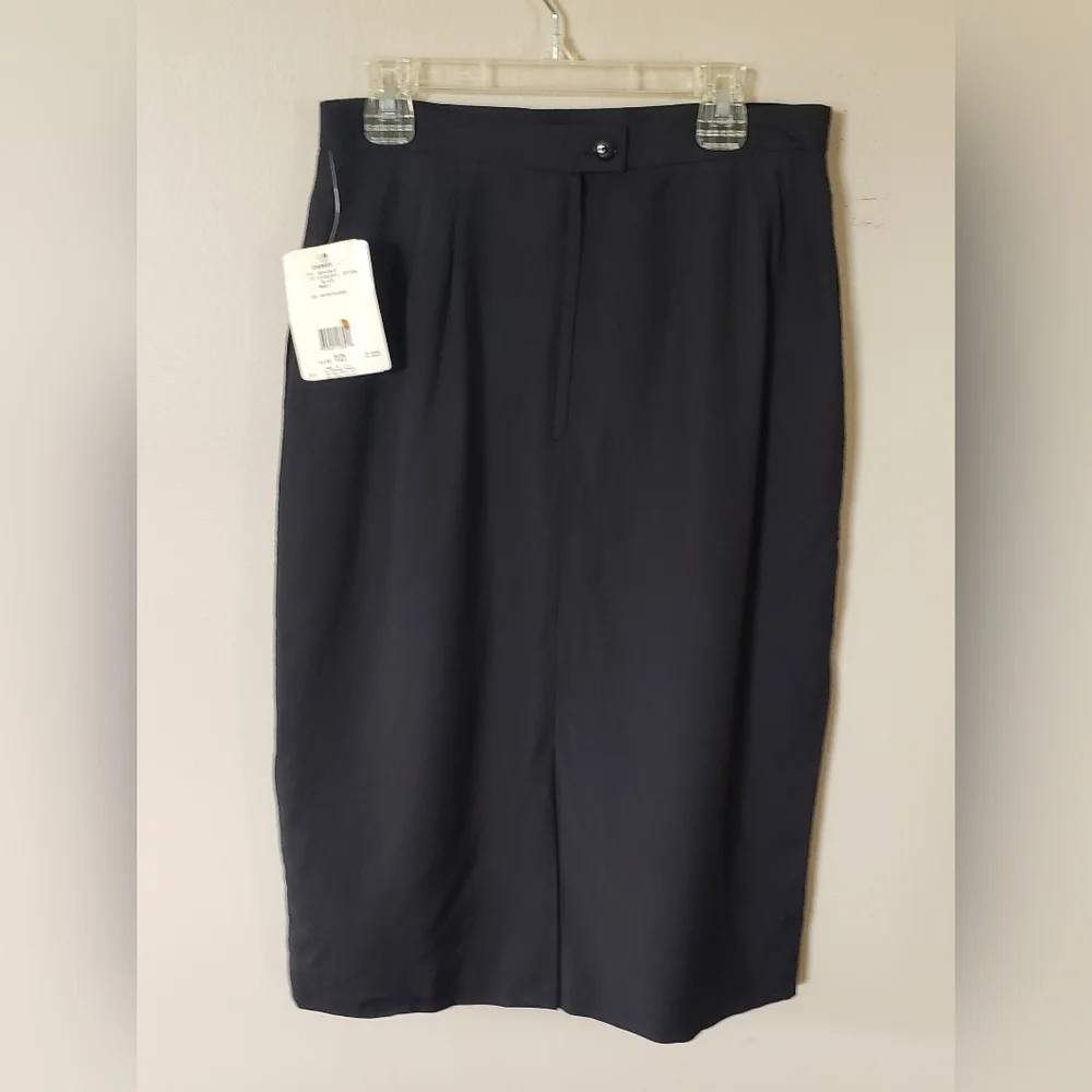 NWT Christian Dior Career II Women's Black Pencil Skirt Size 10 - Picture 2 of 11